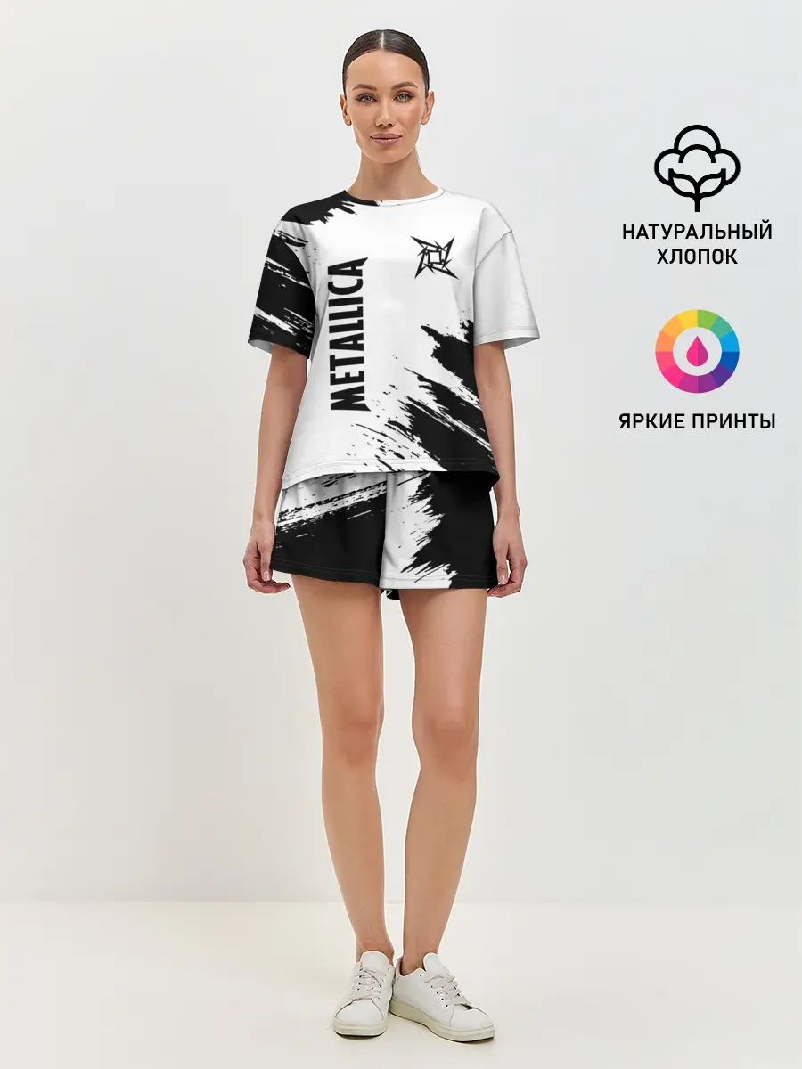 Женская пижама с шортами / METALLICA / МЕТАЛЛИКА