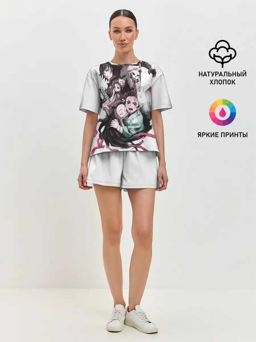 Женская пижама с шортами / Убийца Демонов постер