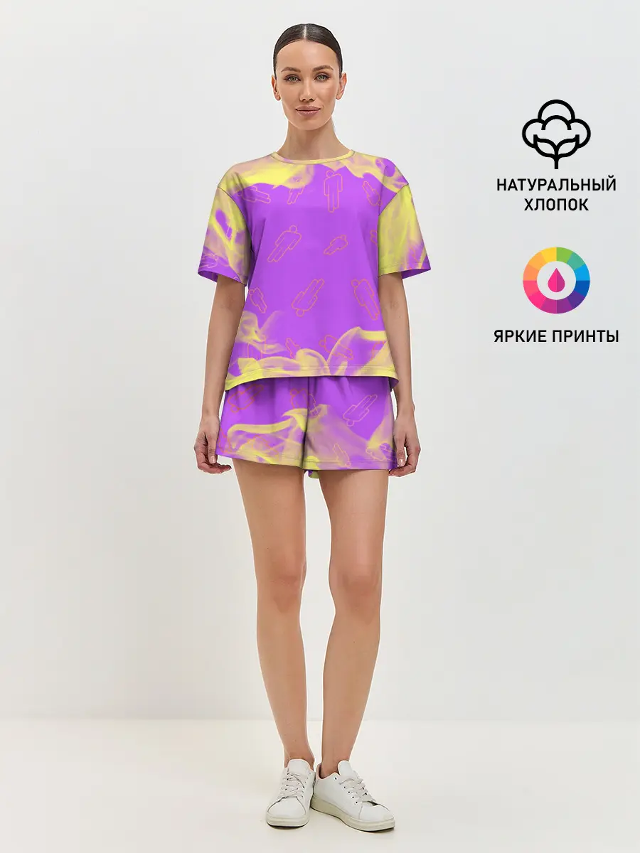 Женская пижама с шортами / BILLIE EILISH / БИЛЛИ АЙЛИШ