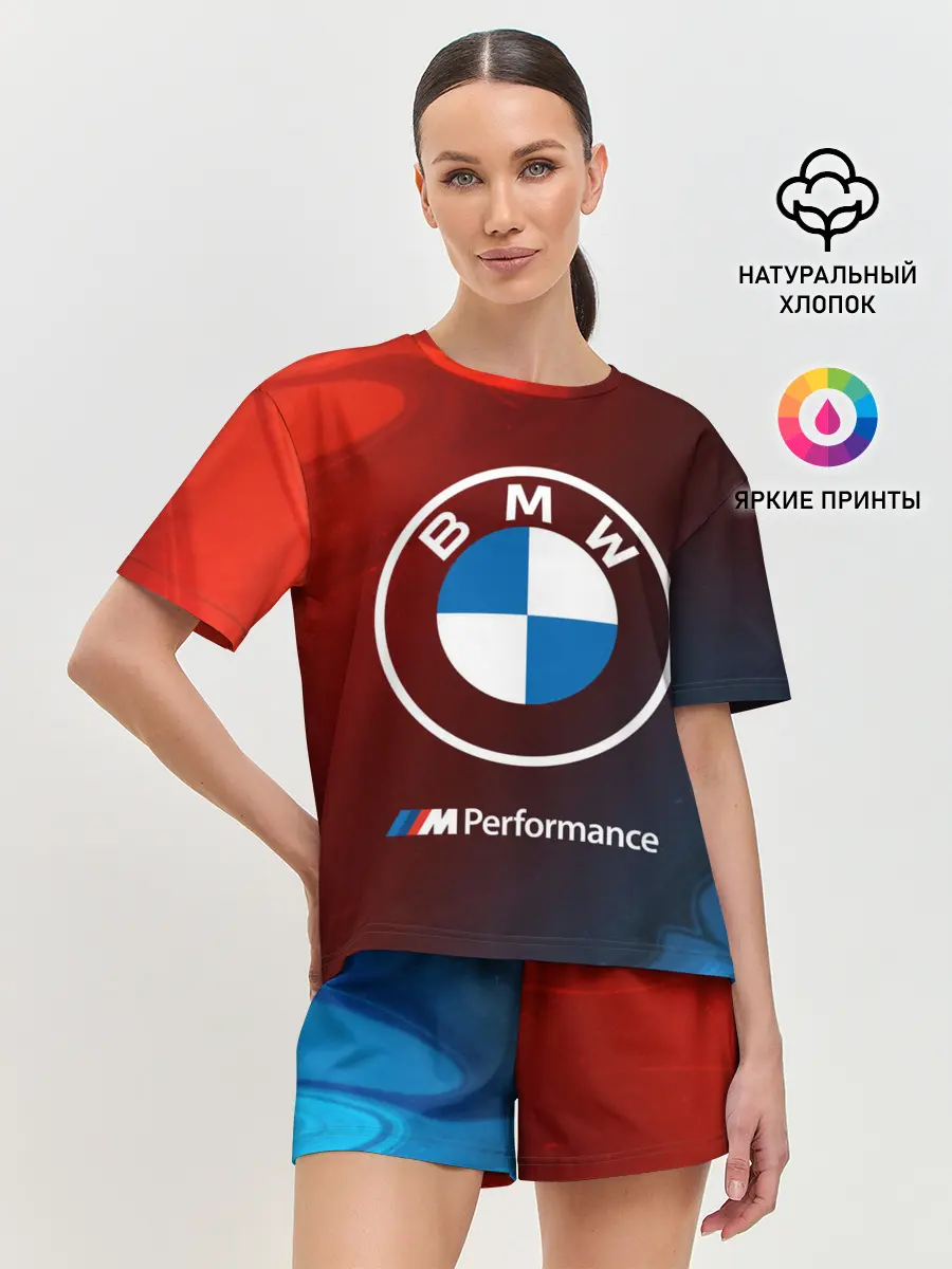 Женская пижама с шортами / BMW / БМВ