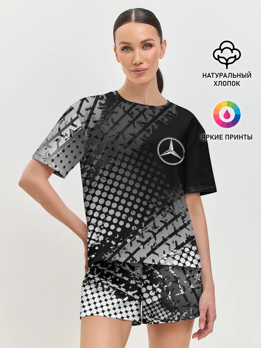 Женская пижама с шортами / Mercedes-Benz