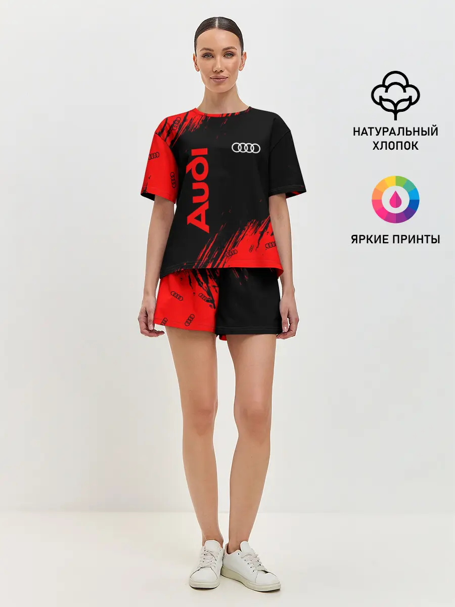 Женская пижама с шортами / AUDI / АУДИ