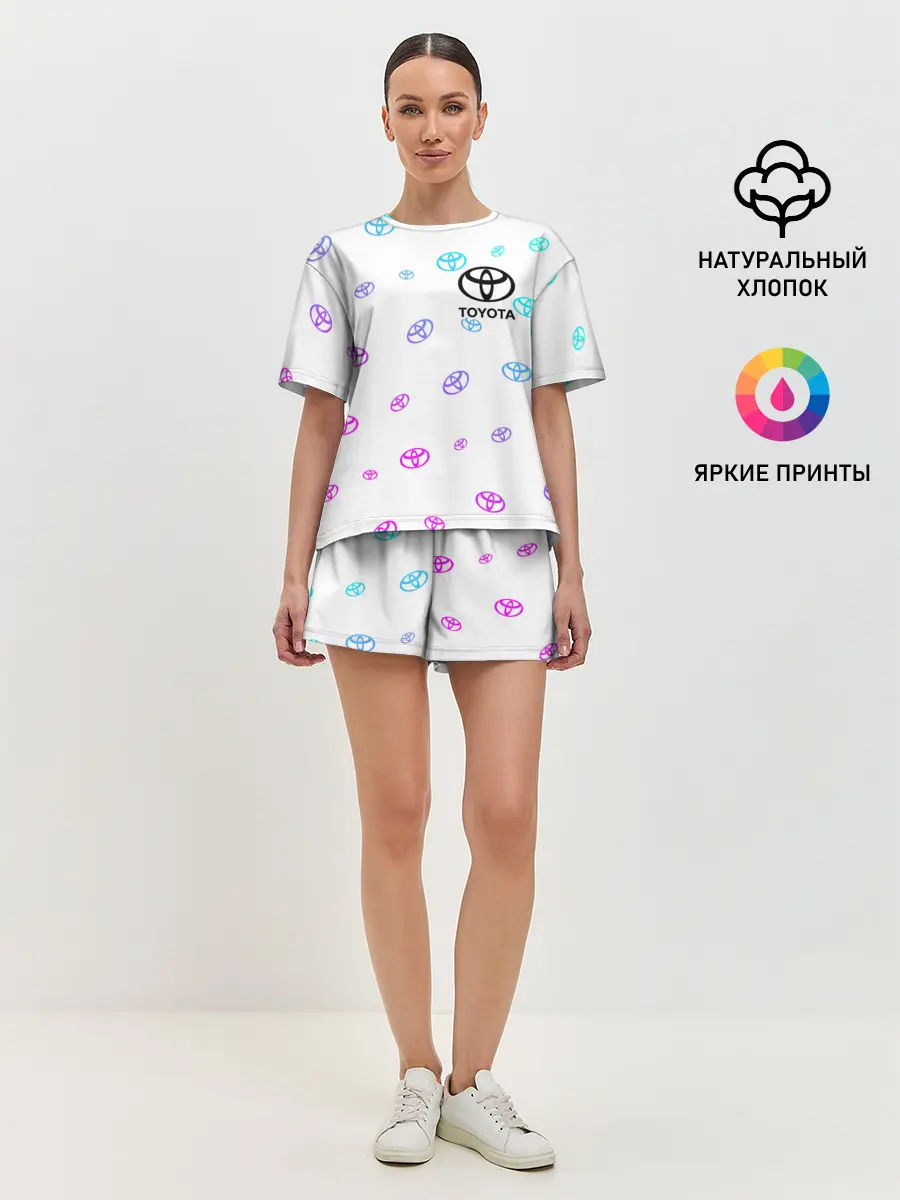 Женская пижама с шортами / TOYOTA / ТОЙОТА