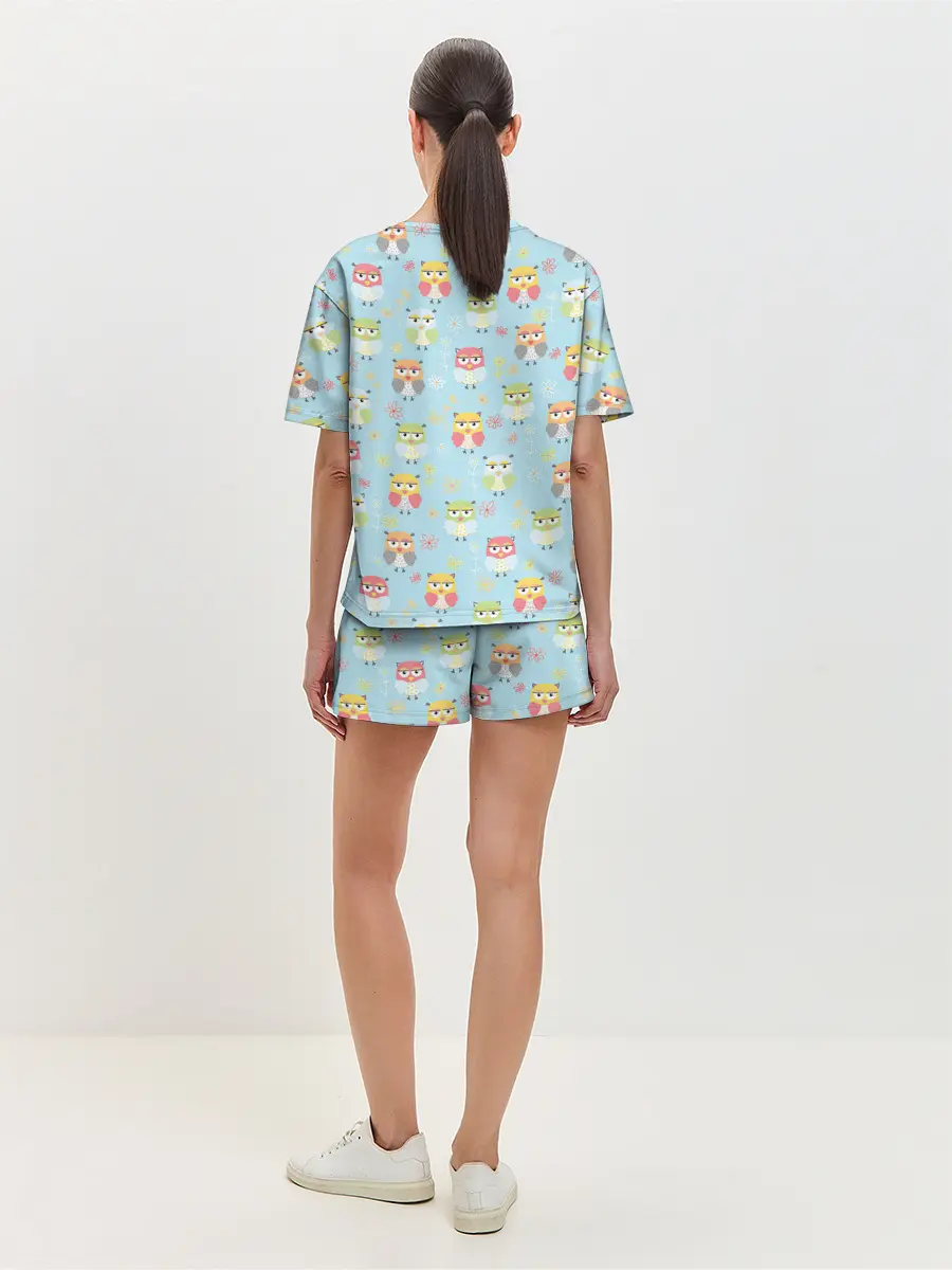 Женская пижама с шортами / Совята