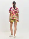 Женская пижама с шортами / Цветы