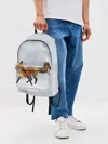 Рюкзак джинсовый / Зимняя лисичка
