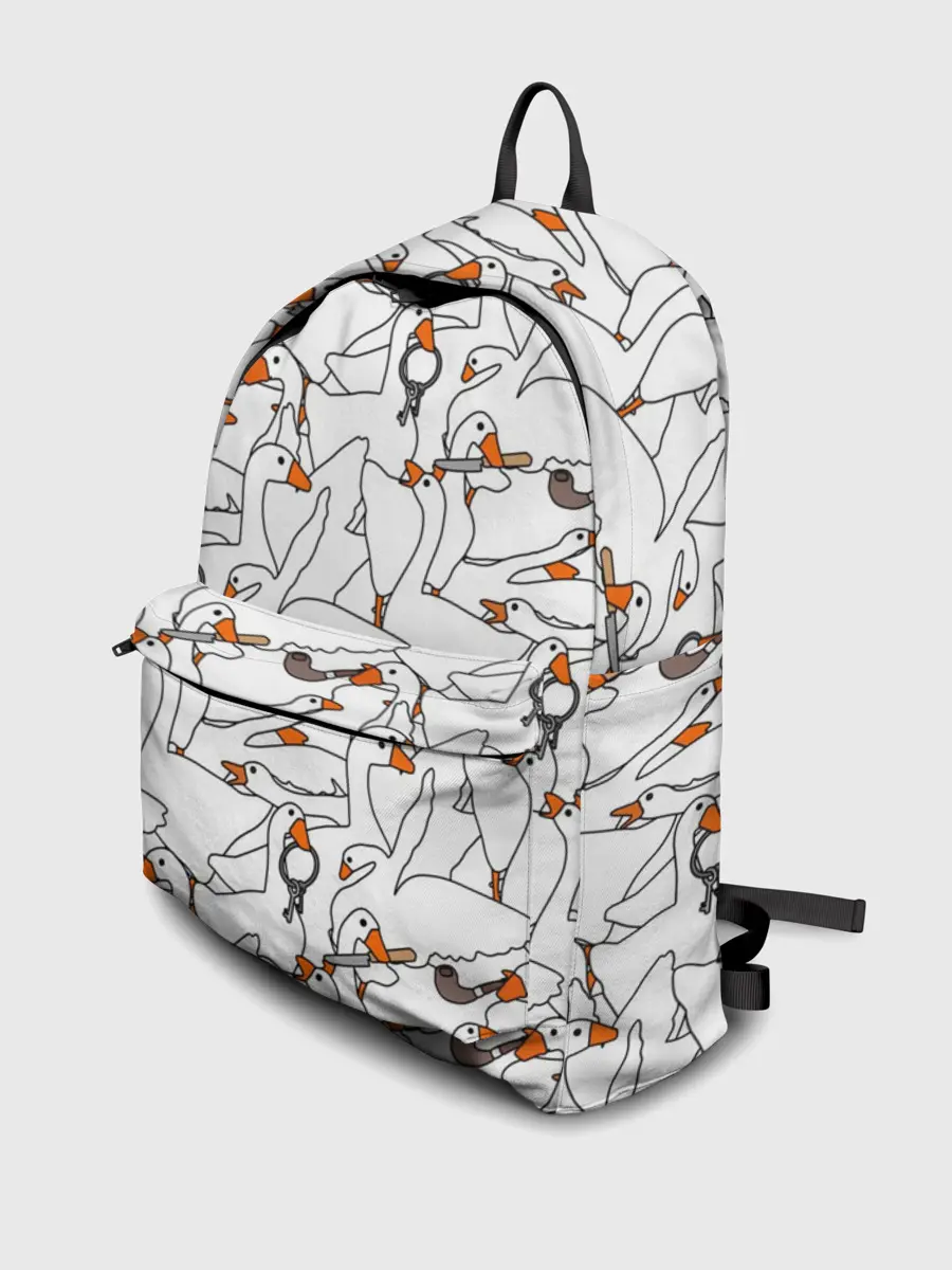 Рюкзак джинсовый / Злой гусь