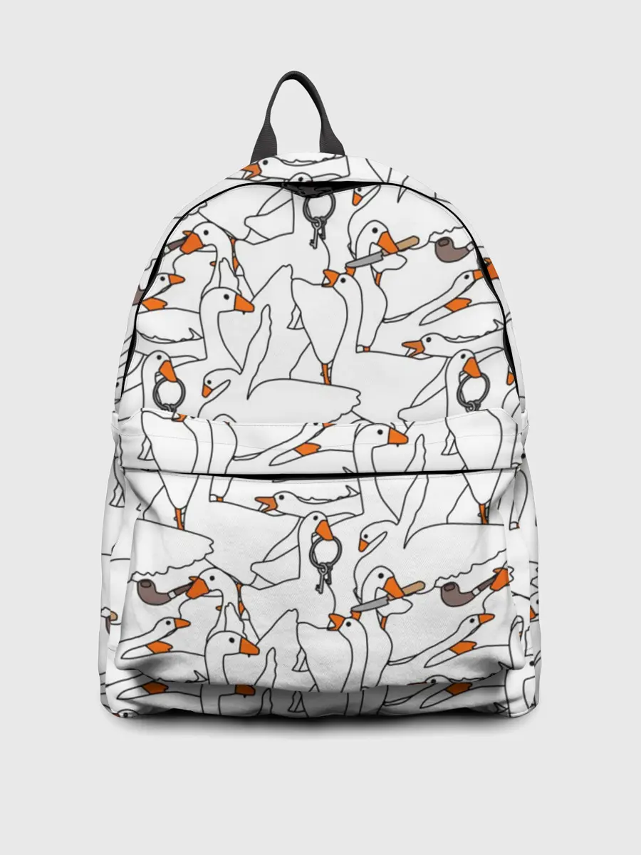 Рюкзак джинсовый / Злой гусь