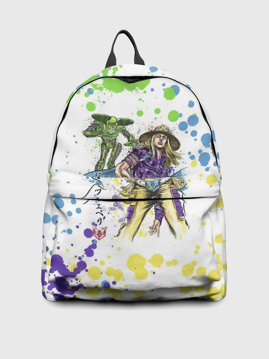 Рюкзак джинсовый / Jojo зеленые пятна