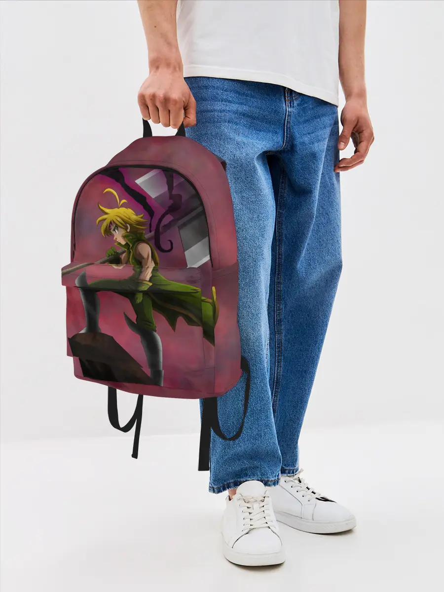 Рюкзак джинсовый / Meliodas с большим топором