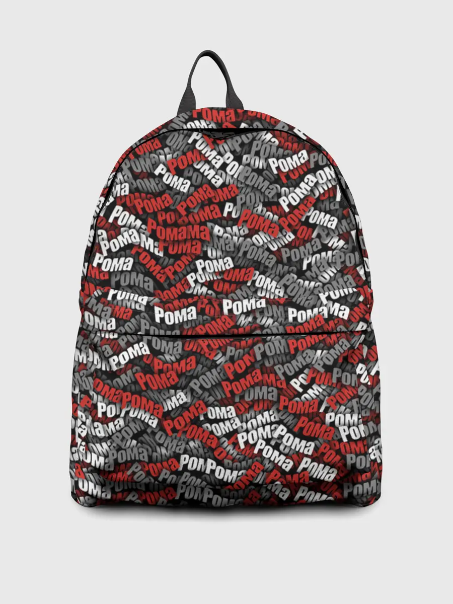 Рюкзак джинсовый / Именной камуфляж. Рома