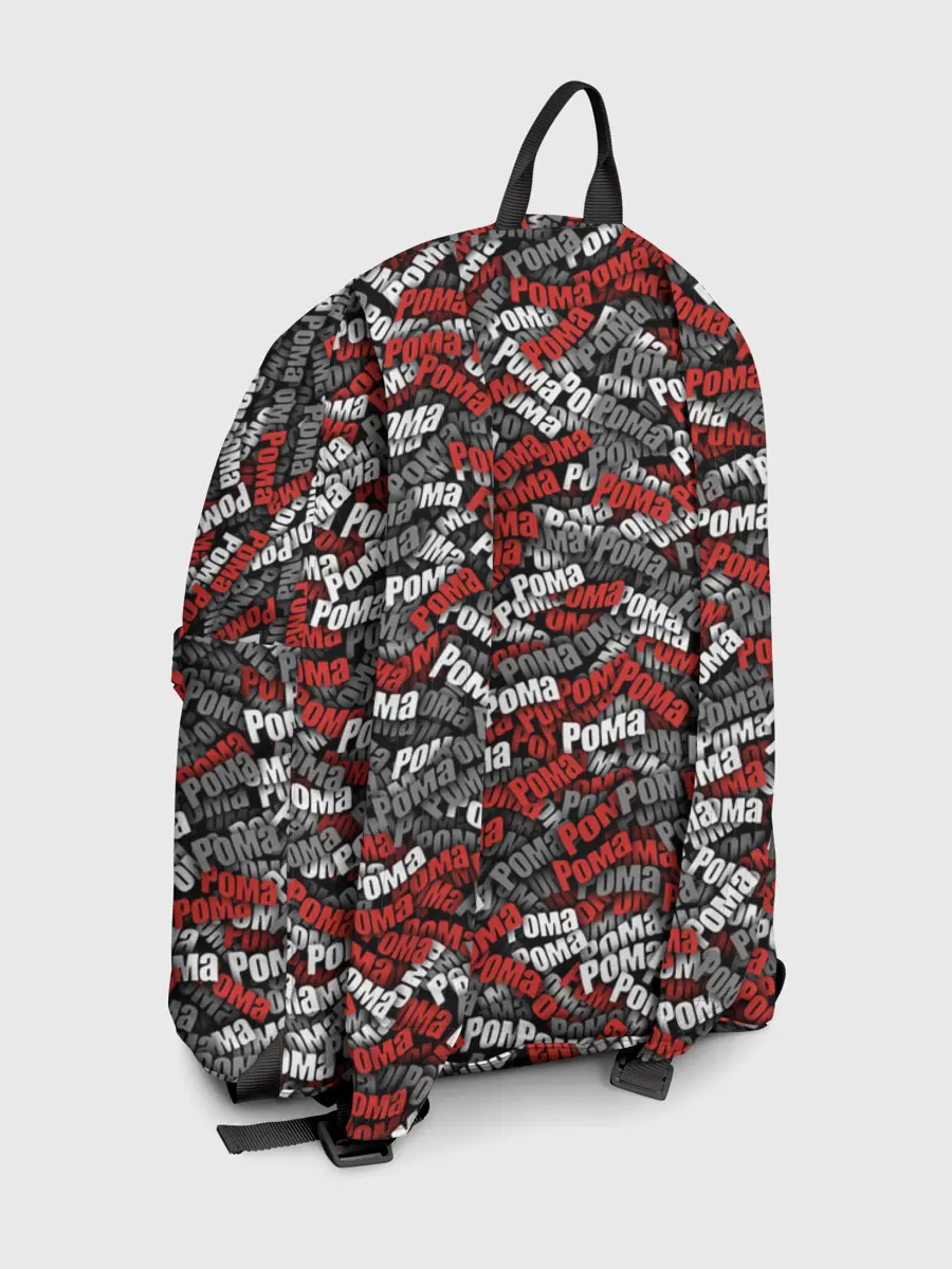 Рюкзак джинсовый / Именной камуфляж. Рома