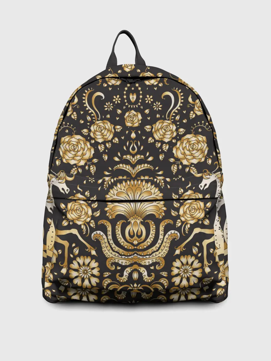 Рюкзак джинсовый / Gold & Black