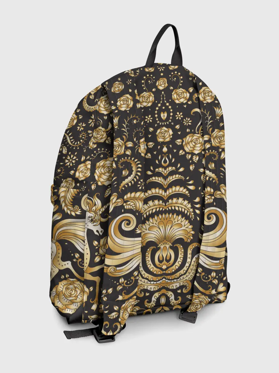 Рюкзак джинсовый / Gold & Black