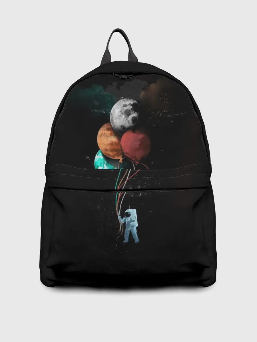 Рюкзак джинсовый / Космонавт с шариками