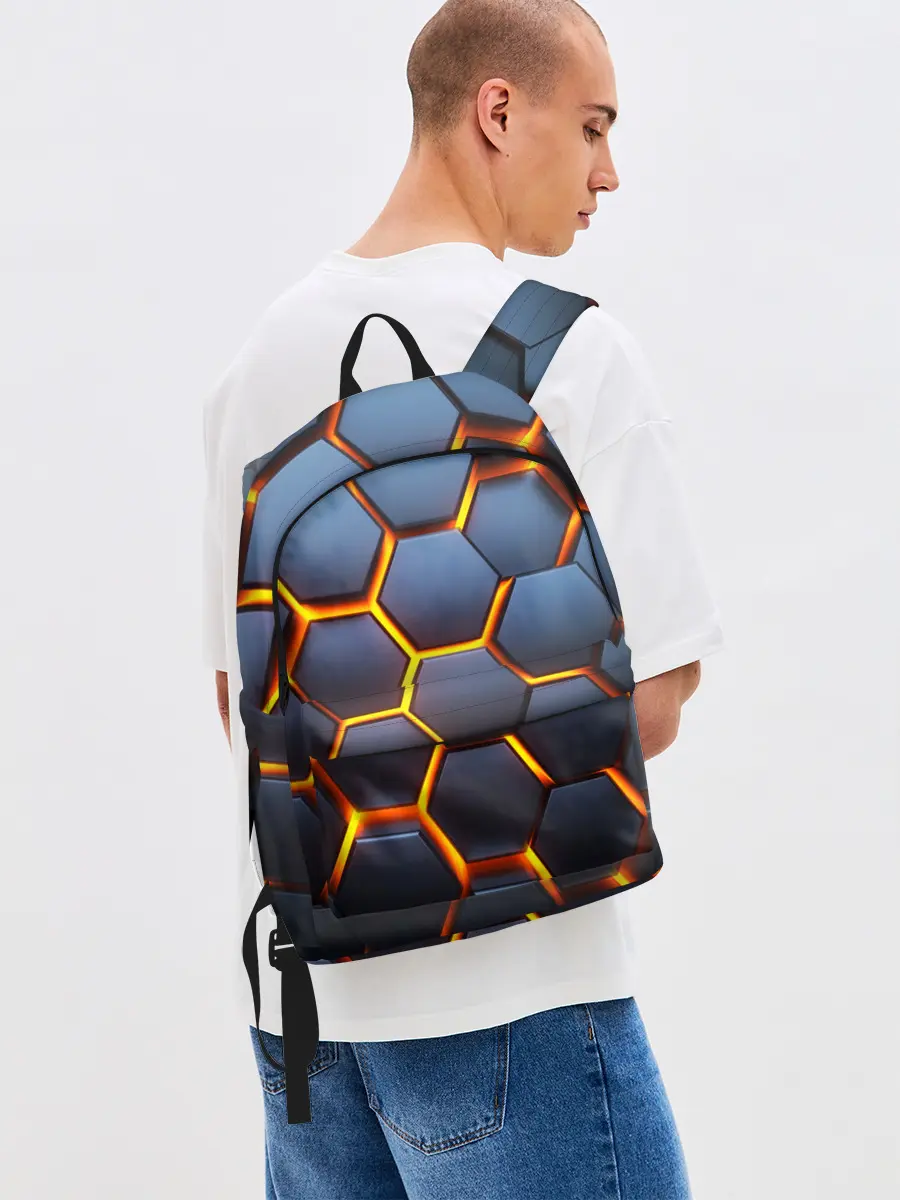 Рюкзак джинсовый / 3D БРОНЬ