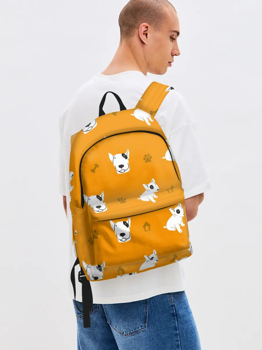 Рюкзак джинсовый / Английский бультерьер