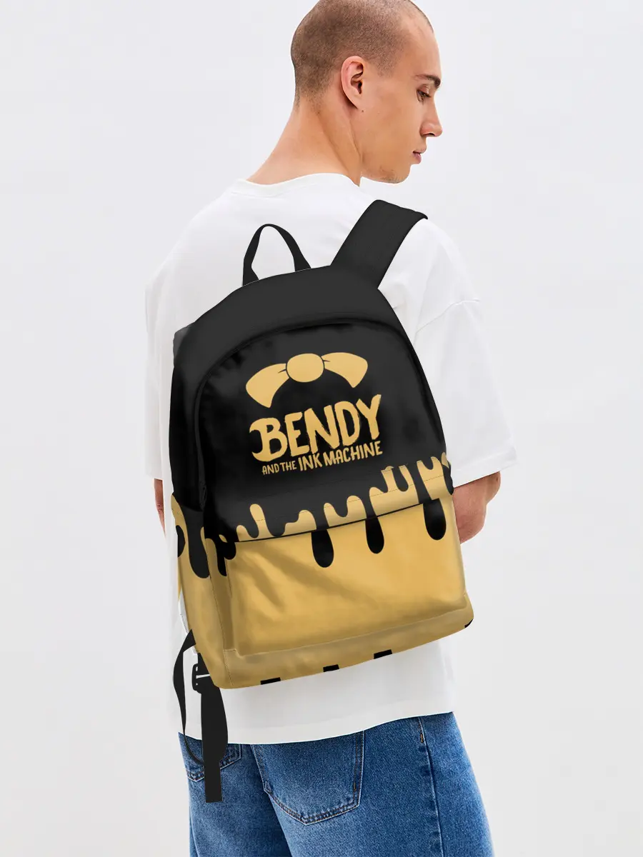 Рюкзак джинсовый / Bendy And The Ink Machine