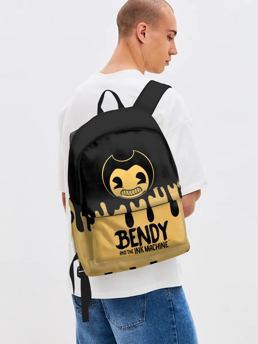Рюкзак джинсовый / Bendy And The Ink Machine