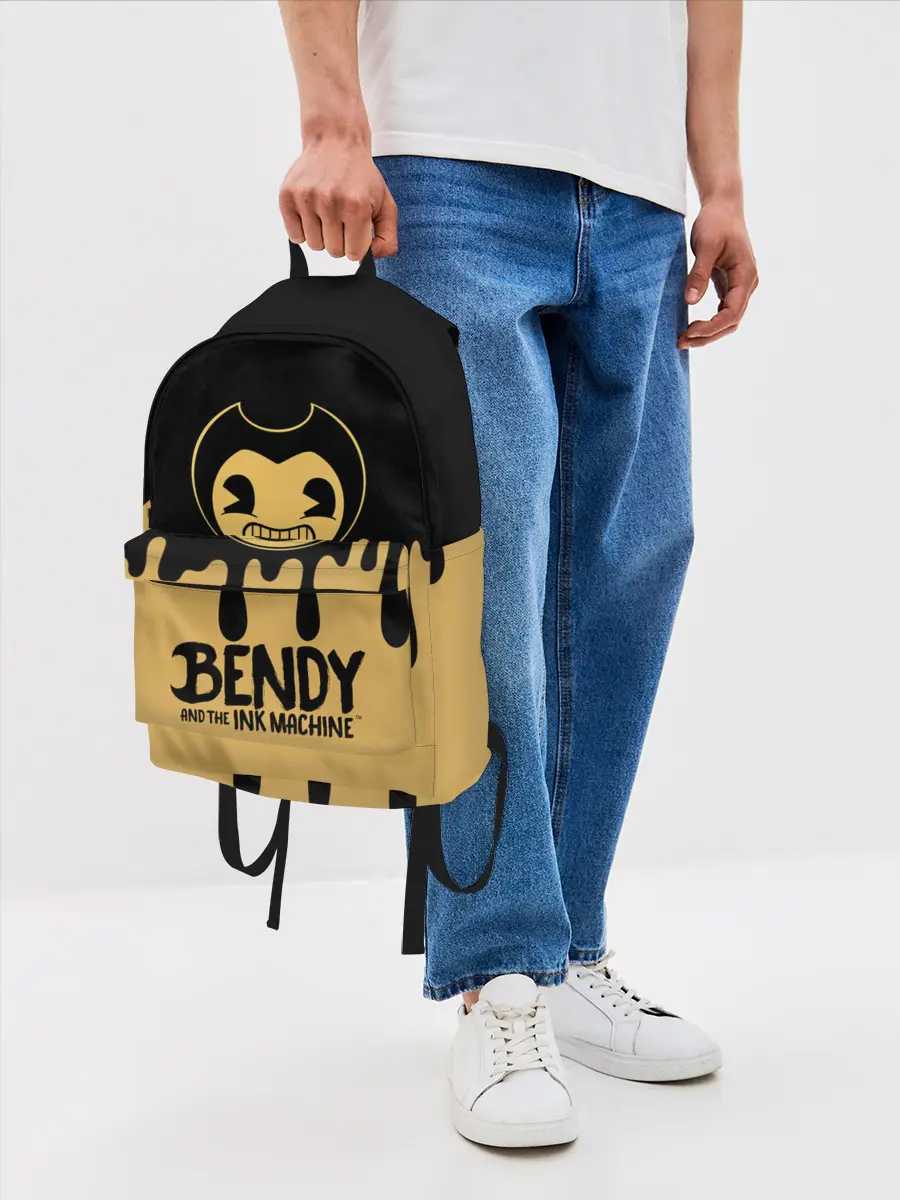 Рюкзак джинсовый / Bendy And The Ink Machine