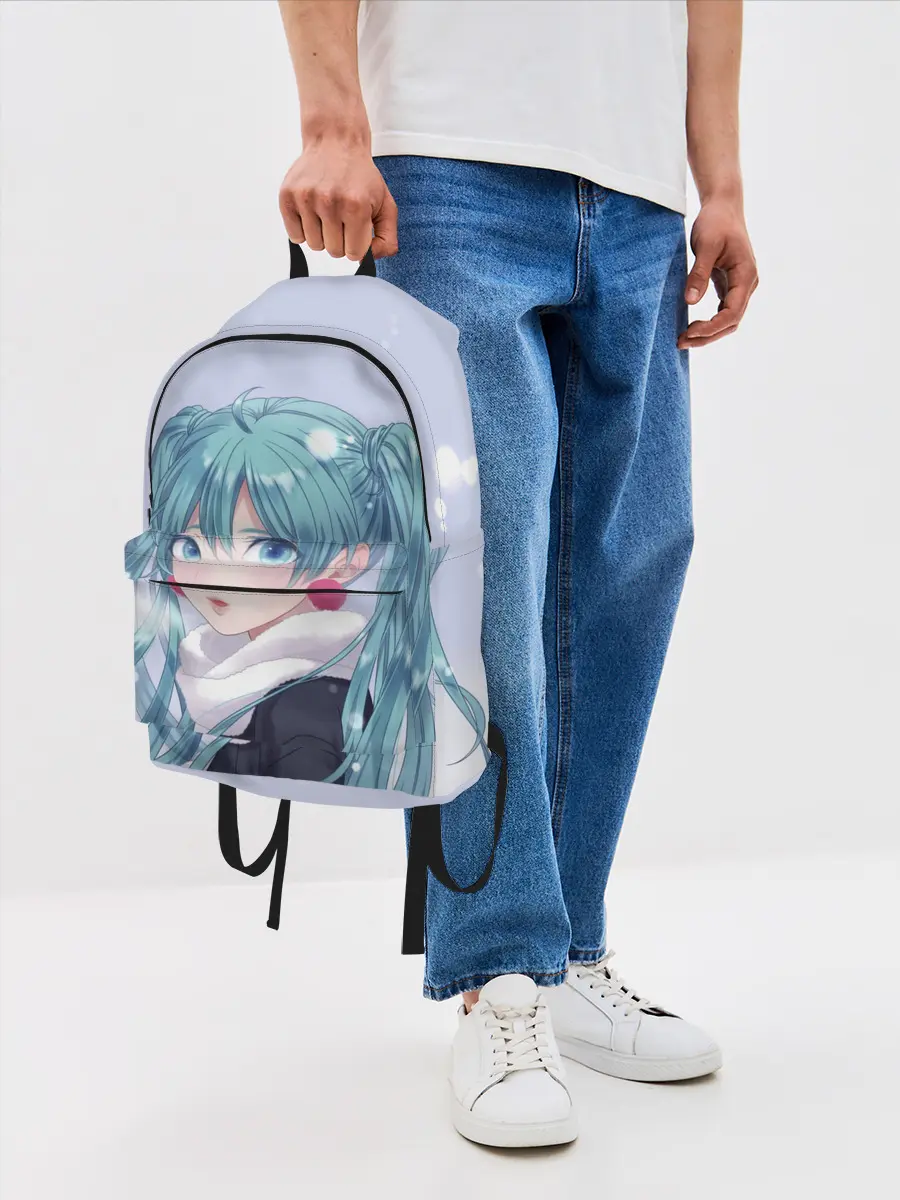 Рюкзак джинсовый / Hatsune Miku. Winter