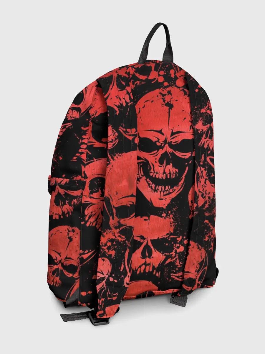 Рюкзак джинсовый / Skulls pattern