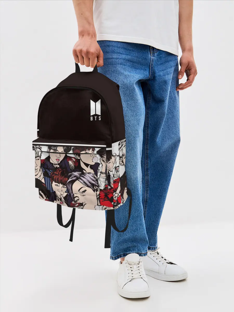 Рюкзак джинсовый / BTS