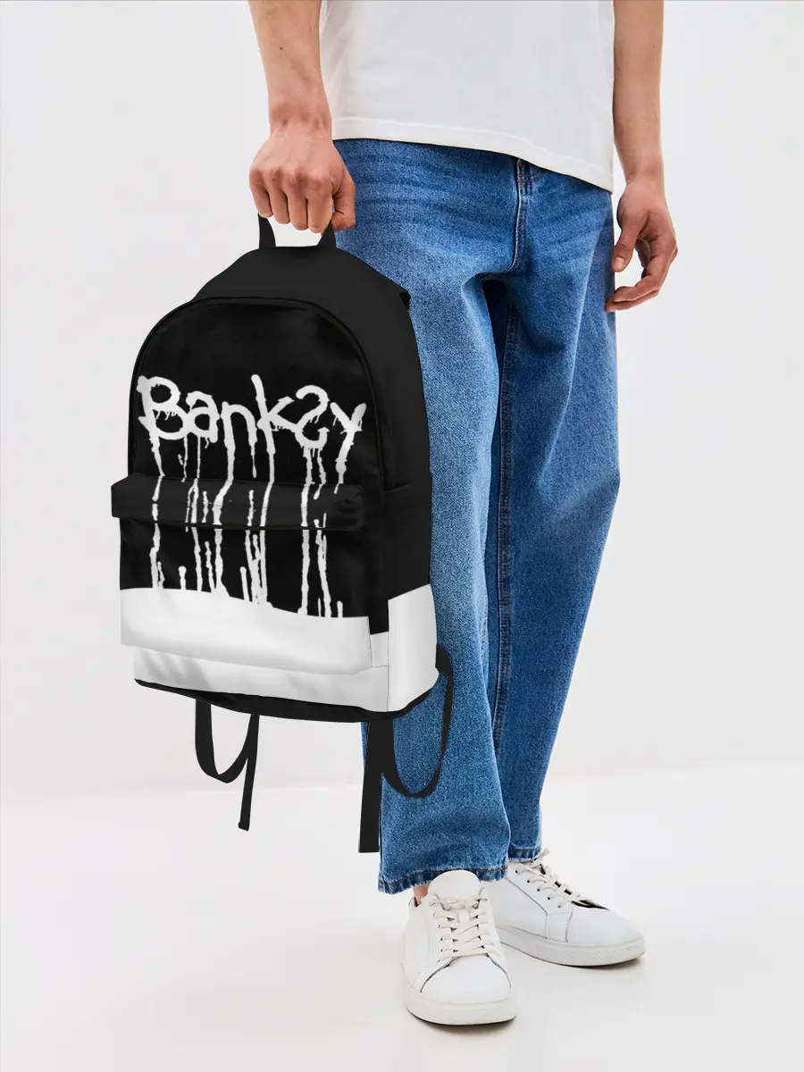 Рюкзак джинсовый / Banksy