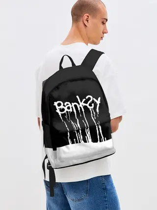 Рюкзак джинсовый / Banksy