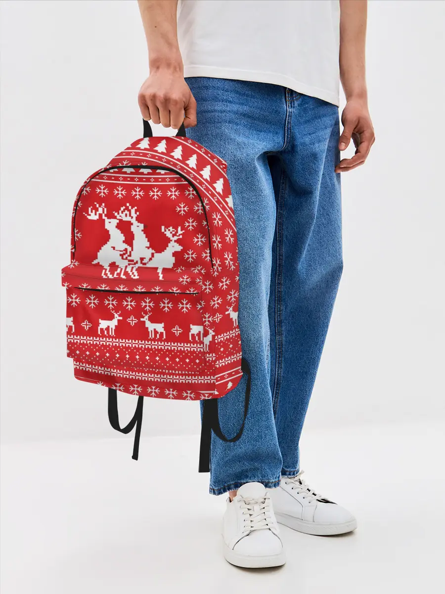 Рюкзак джинсовый / СВИТЕР С ОЛЕНЯМИ