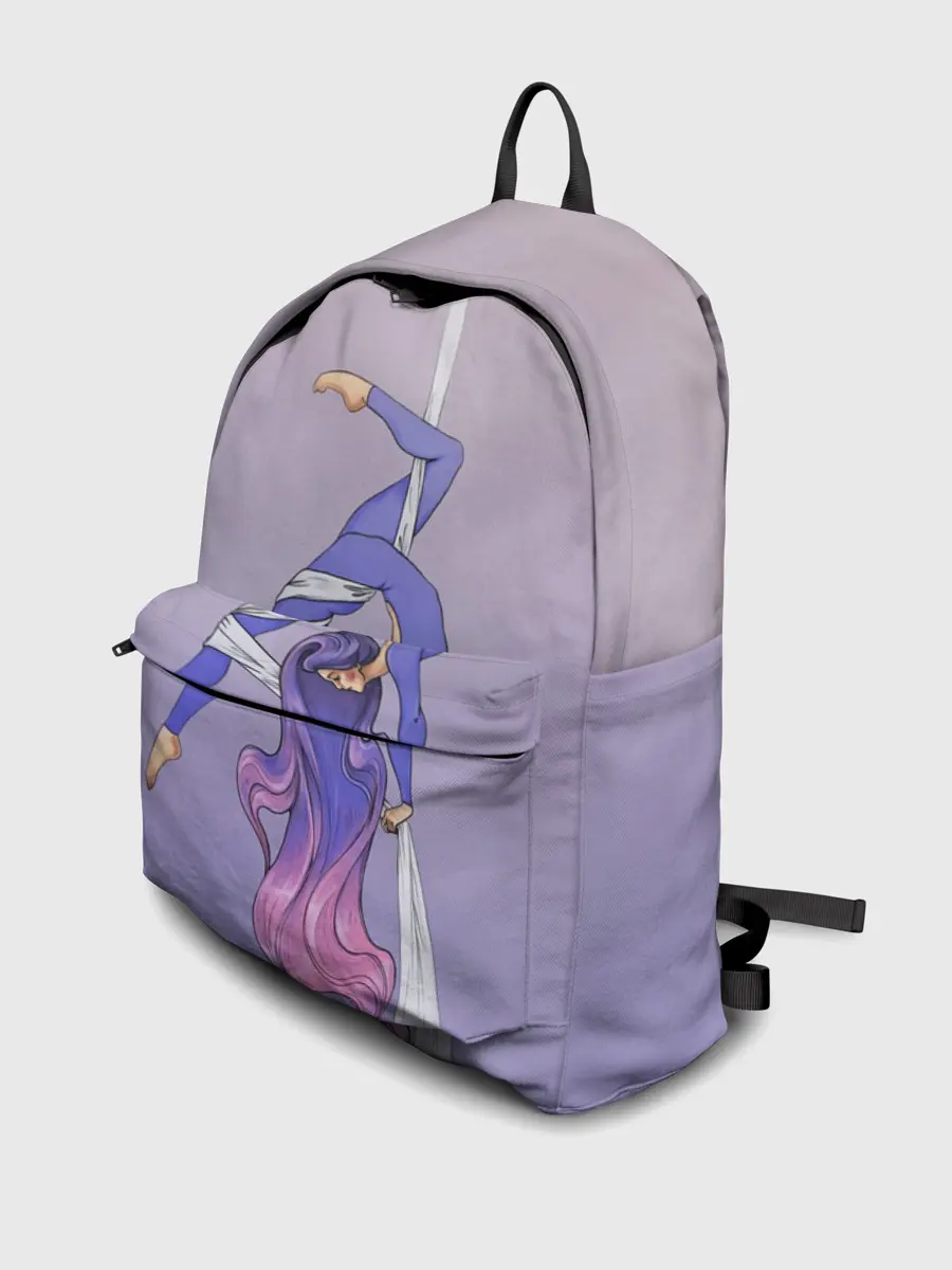 Рюкзак джинсовый / Гимнастка на полотне