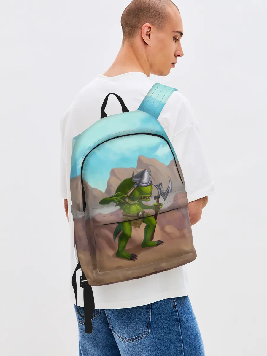 Рюкзак джинсовый / Сэр Троглодит - Варвар