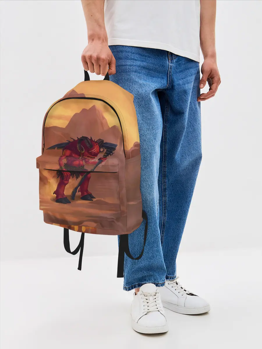 Рюкзак джинсовый / Сэр Троглодит - Демон, инферно
