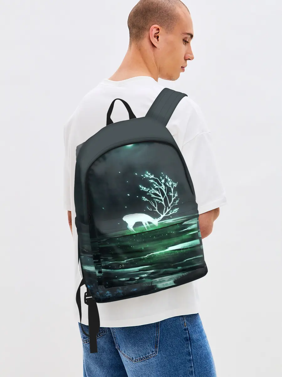 Рюкзак джинсовый / ОЛЕНЬ