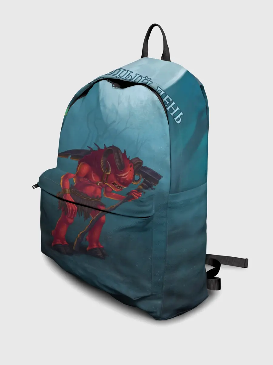 Рюкзак джинсовый / Сэр Троглодит - Демон, болото