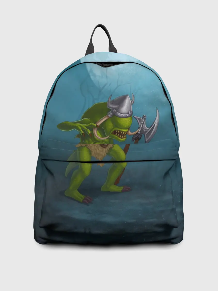 Рюкзак джинсовый / Сэр Троглодит - Варвар, болото