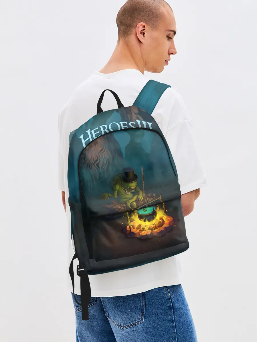 Рюкзак джинсовый / Сэр Троглодит - Болото, англ