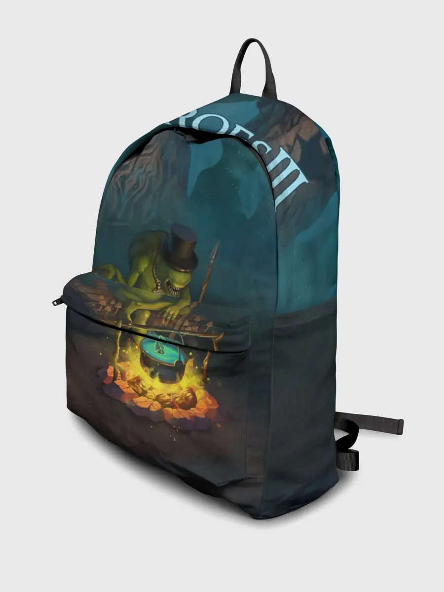 Рюкзак джинсовый / Сэр Троглодит - Болото, англ