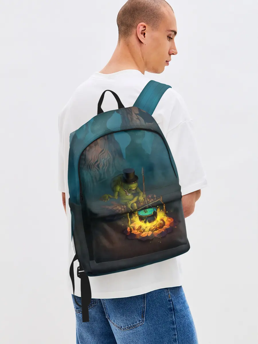 Рюкзак джинсовый / Сэр Троглодит - Болото