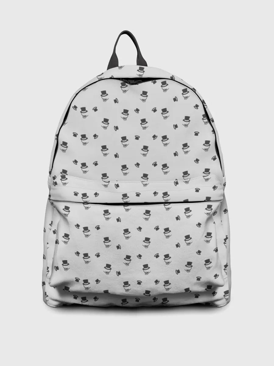 Рюкзак джинсовый / Сэр Троглодит - Паттерн, серый