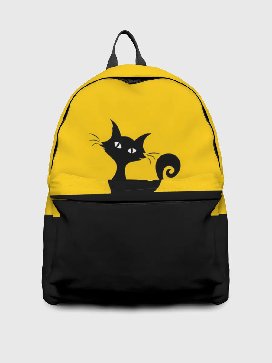 Рюкзак джинсовый / Гордый кот.