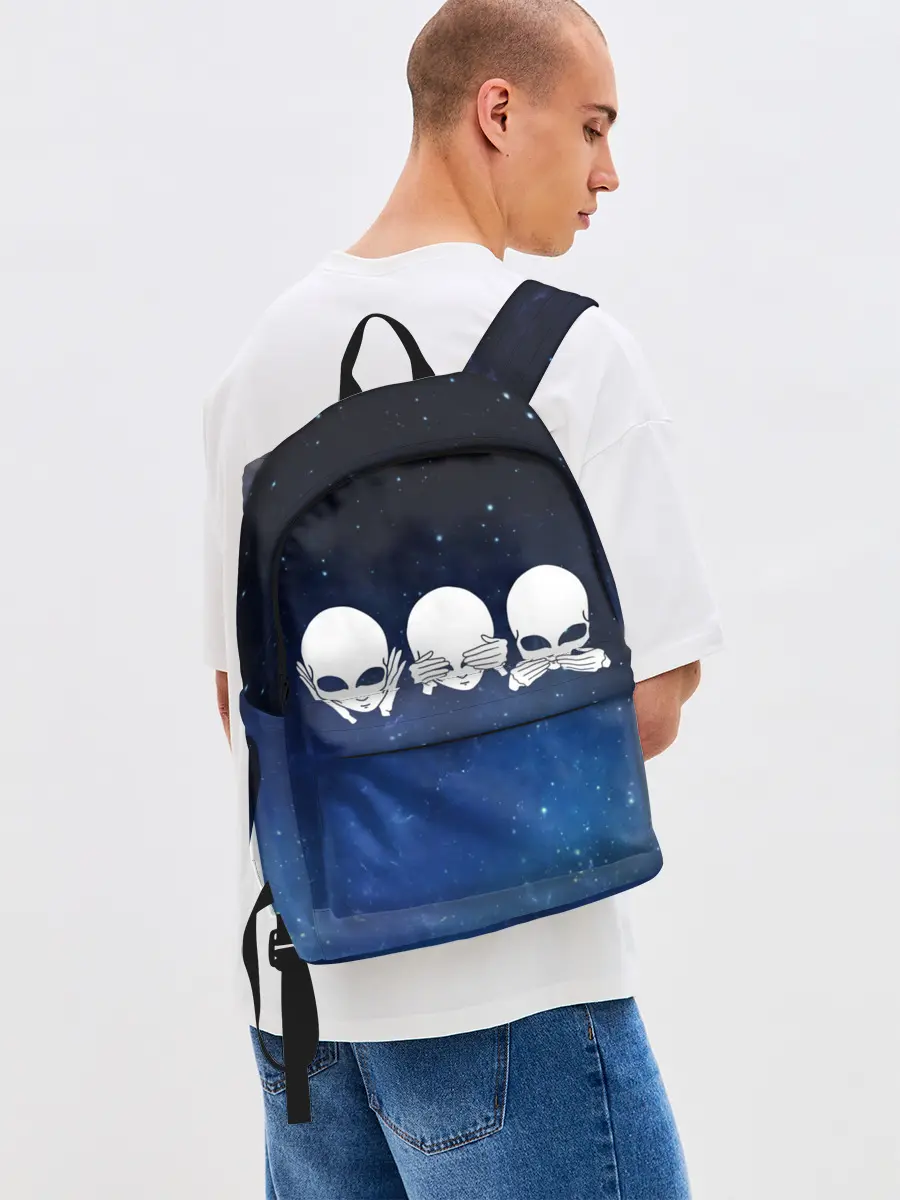 Рюкзак джинсовый / космос