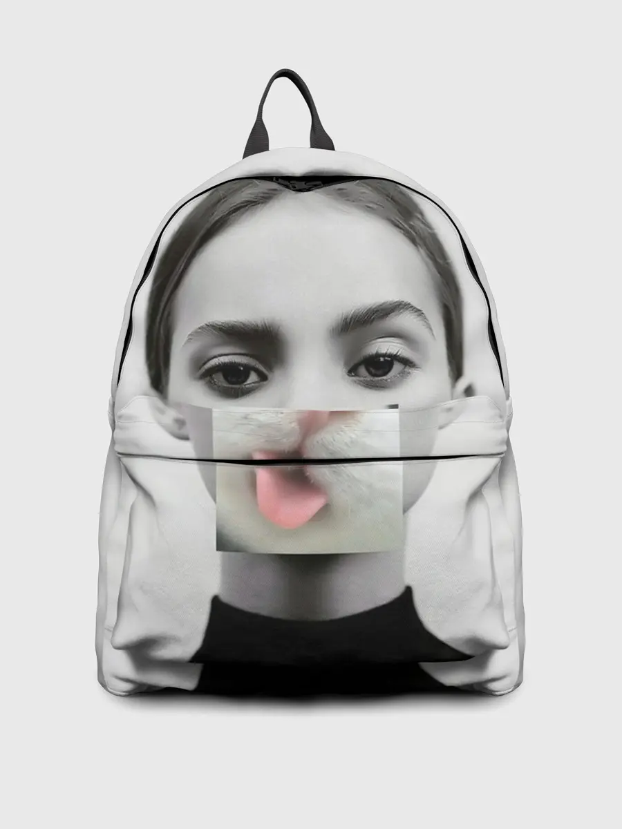 Рюкзак джинсовый / kitty face