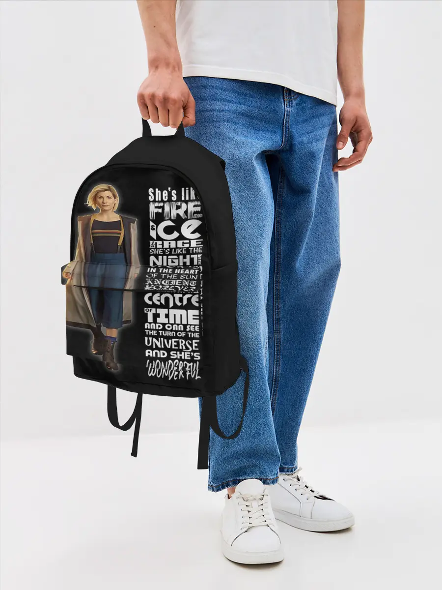 Рюкзак джинсовый / Доктор Кто