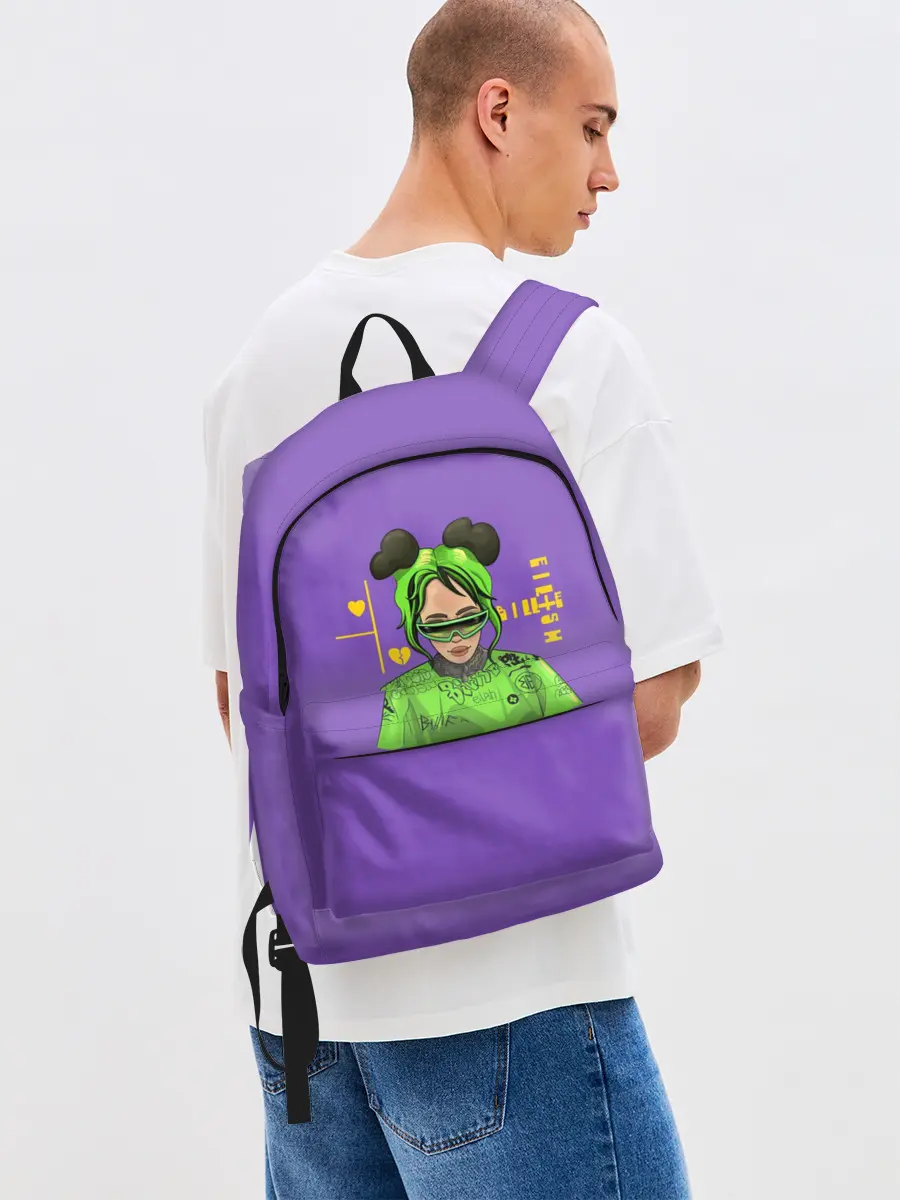 Рюкзак джинсовый / Billie Eilish Purple