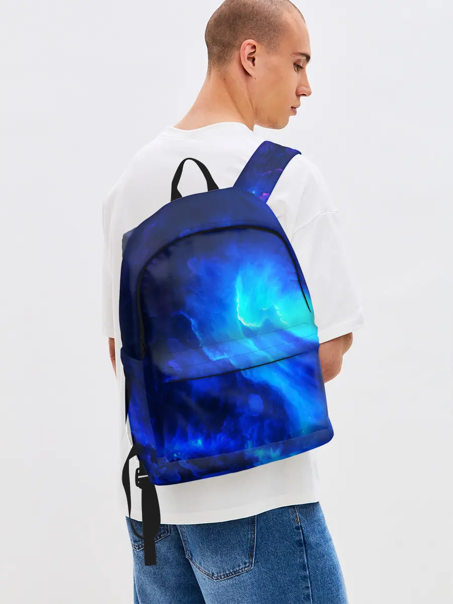 Рюкзак джинсовый / СИНИЙ КОСМОС