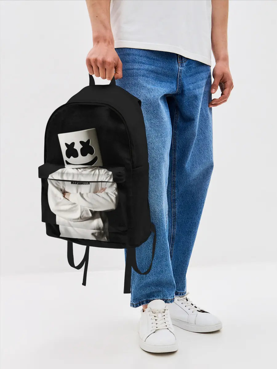 Рюкзак джинсовый / Marshmello