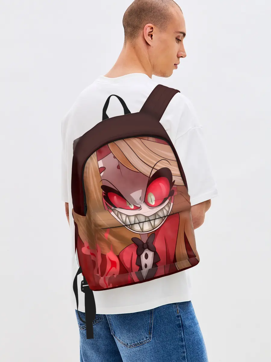 Рюкзак джинсовый / Hazbin Hotel