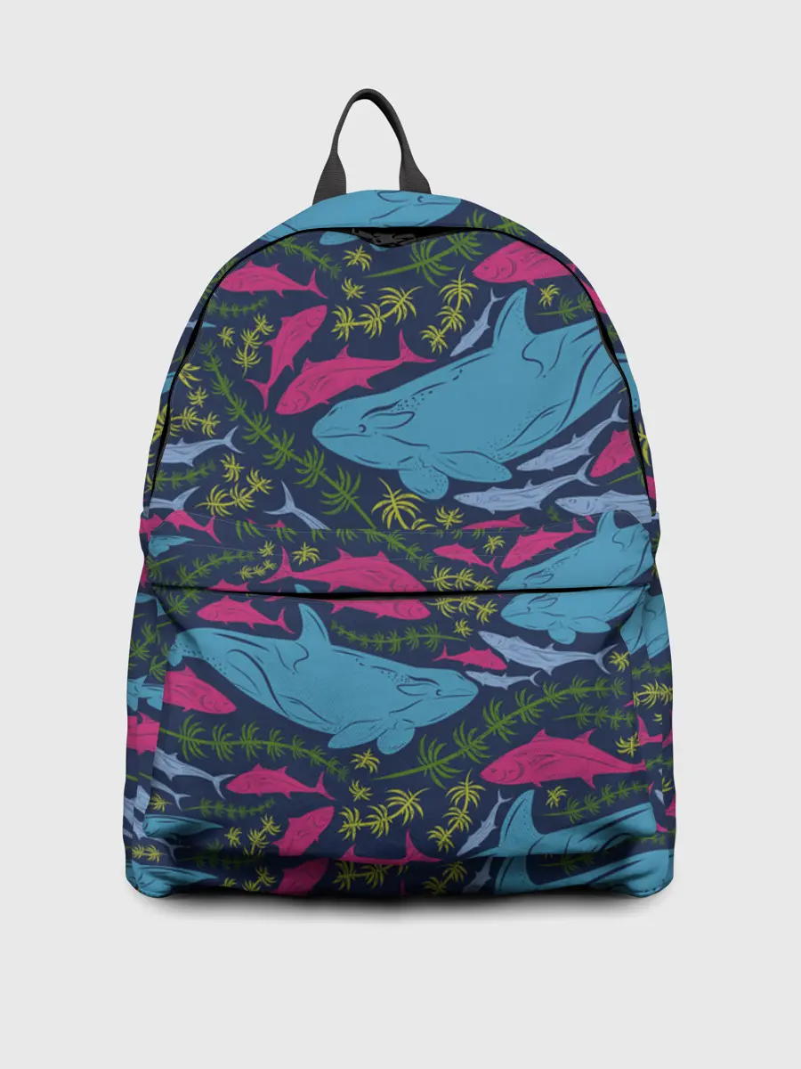 Рюкзак джинсовый / Касатки