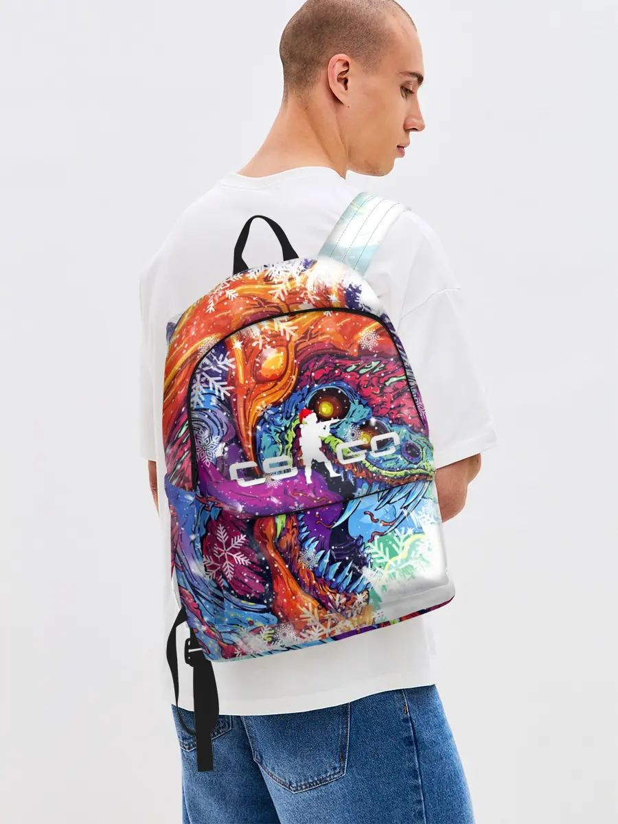 Рюкзак джинсовый / Новогодний CS GO